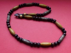 Náhrdelník - černý a modrý