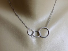 Náhrdelník - černý a modrý