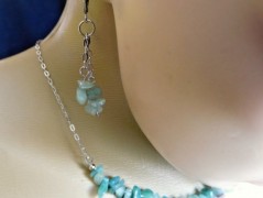 Náhrdelník - černý a modrý