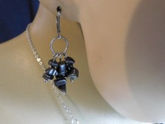 Náhrdelník - černý a modrý