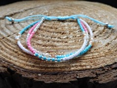 Náhrdelník - černý a modrý