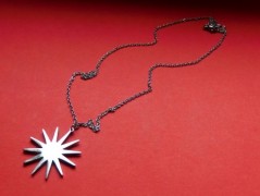 Náhrdelník - černý a modrý