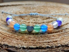 Náhrdelník - černý a modrý