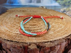 Náhrdelník - černý a modrý