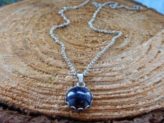 Náhrdelník - černý a modrý