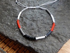 Náhrdelník - černý a modrý