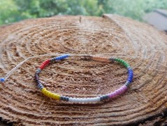 Náhrdelník - černý a modrý