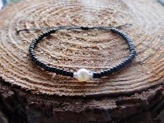 Náhrdelník - černý a modrý