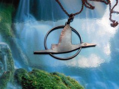 Náhrdelník - černý a modrý