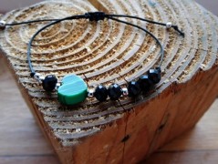 Náhrdelník - černý a modrý