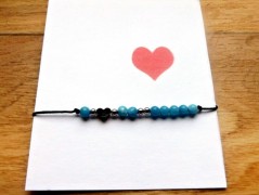 Náhrdelník - černý a modrý