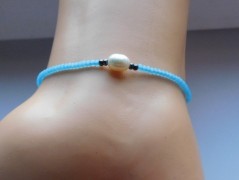 Náhrdelník - černý a modrý