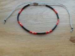 Náhrdelník - černý a modrý