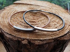 Náhrdelník - černý a modrý