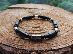 Náhrdelník - černý a modrý