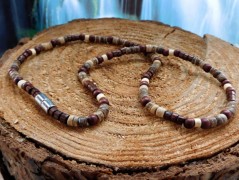 Náhrdelník - černý a modrý