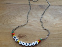 Náhrdelník - černý a modrý