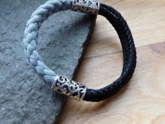 Náhrdelník - černý a modrý