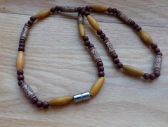 Náhrdelník - černý a modrý