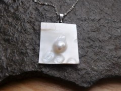 Náhrdelník - černý a modrý