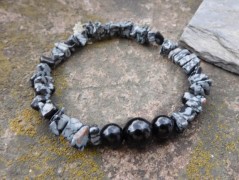 Náhrdelník - černý a modrý