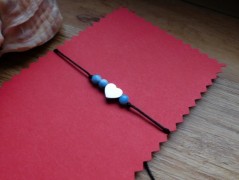 Náhrdelník - černý a modrý