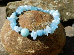 Náhrdelník - černý a modrý