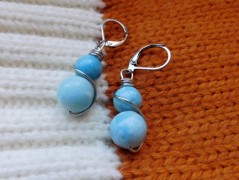 Náhrdelník - černý a modrý