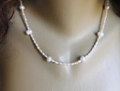 Náhrdelník - černý a modrý