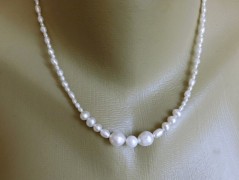 Náhrdelník - černý a modrý