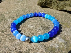 Náhrdelník - černý a modrý