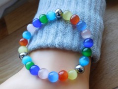 Náhrdelník - černý a modrý