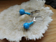 Náhrdelník - černý a modrý