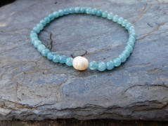 Náhrdelník - černý a modrý