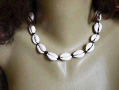 Náhrdelník - černý a modrý