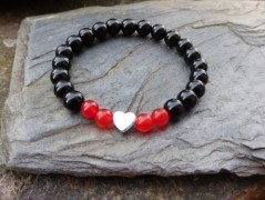 Náhrdelník - černý a modrý