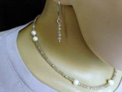 Náhrdelník - černý a modrý