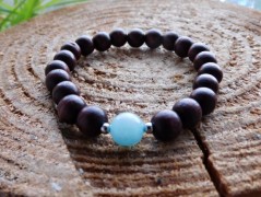 Náhrdelník - černý a modrý