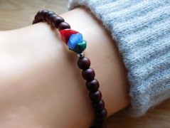 Náhrdelník - černý a modrý