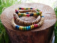 Náhrdelník - černý a modrý