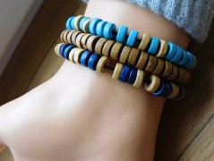 Náhrdelník - černý a modrý