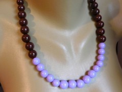 Náhrdelník - černý a modrý