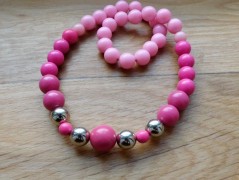 Náhrdelník - černý a modrý