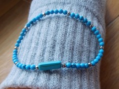 Náhrdelník - černý a modrý