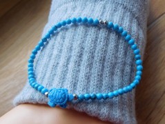 Náhrdelník - černý a modrý