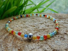 Náhrdelník - černý a modrý