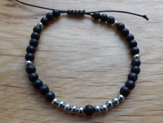 Náhrdelník - černý a modrý