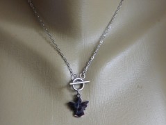 Náhrdelník - černý a modrý