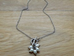 Náhrdelník - černý a modrý