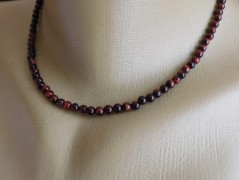 Náhrdelník - černý a modrý